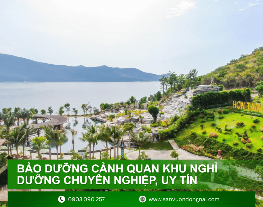 bảo dưỡng cảnh quan khu nghỉ dưỡng 1