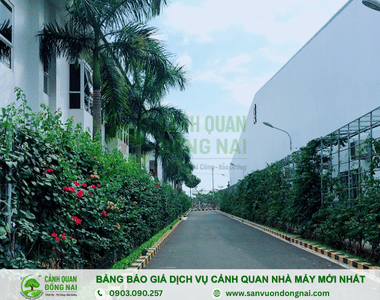 Giá thi công cảnh quan nhà xưởng