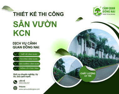 Thi công sân vườn KCN