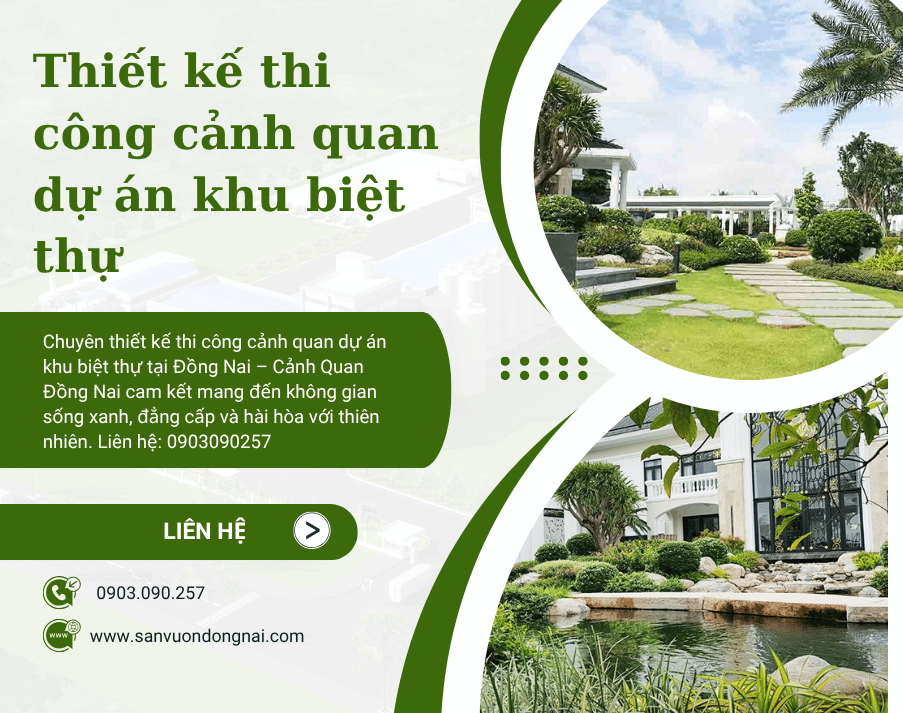 Thiết Kế Thi Công Cảnh Quan Dự Án Khu Biệt Thự