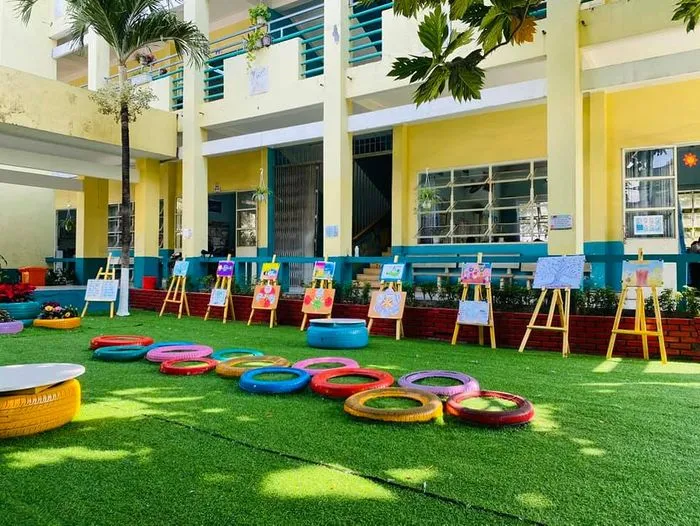 Trồng cây xanh tại Trường Tiểu học Bình Đa – TP Biên Hòa